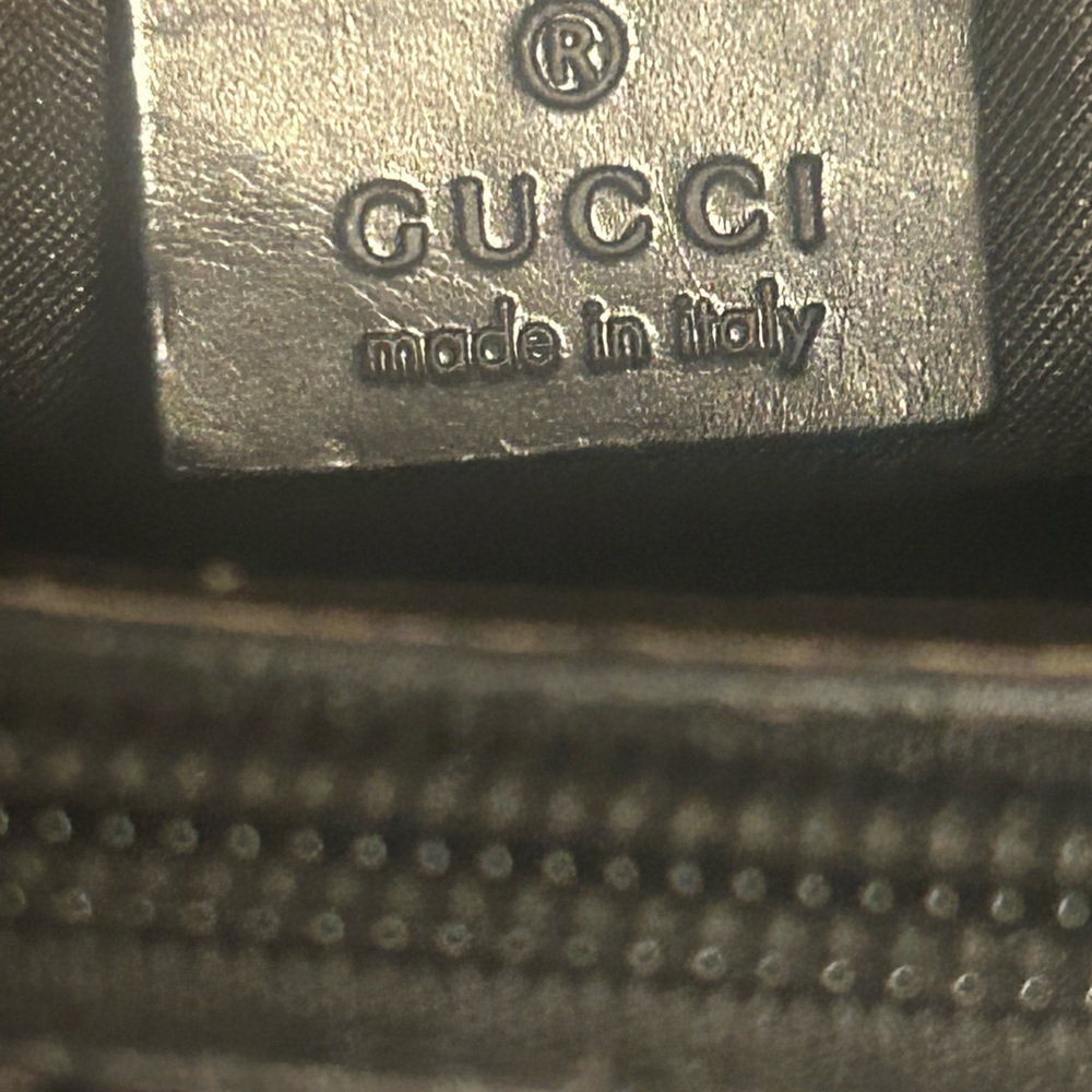 vintage Gucci black GG canvas bamboo handle tote bag - Picture 10 of 16